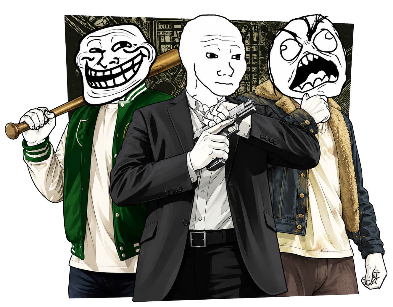 Meme Theft Auto characters